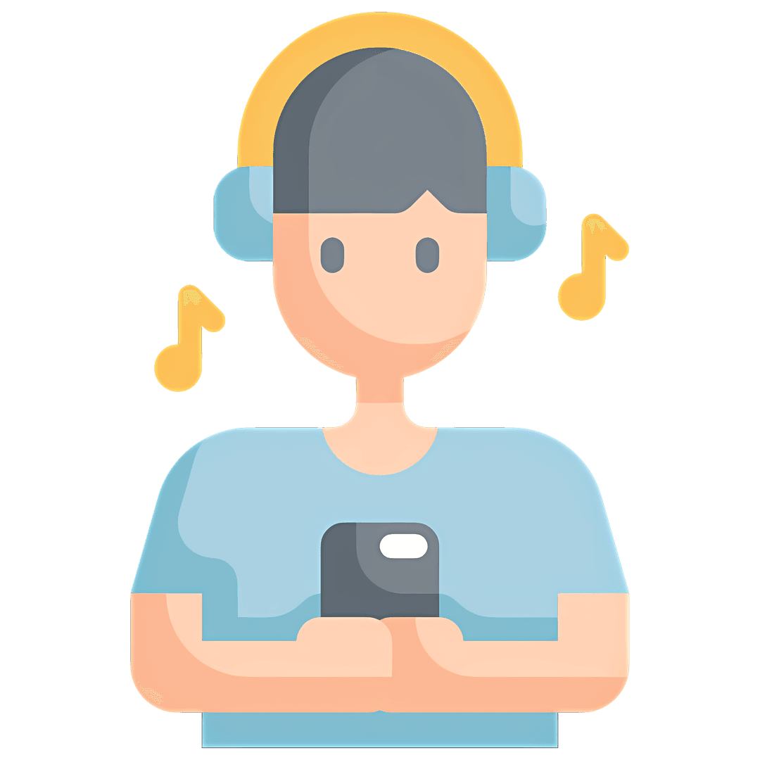 AudioShop Plugin Illustration. Audio description technology for e-commerce
